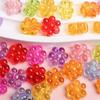 100Pcs DIY Crafts Loose Beads For Jewelry Making Transparent Flower Star Pendant Wholesale Necklace Bracelet