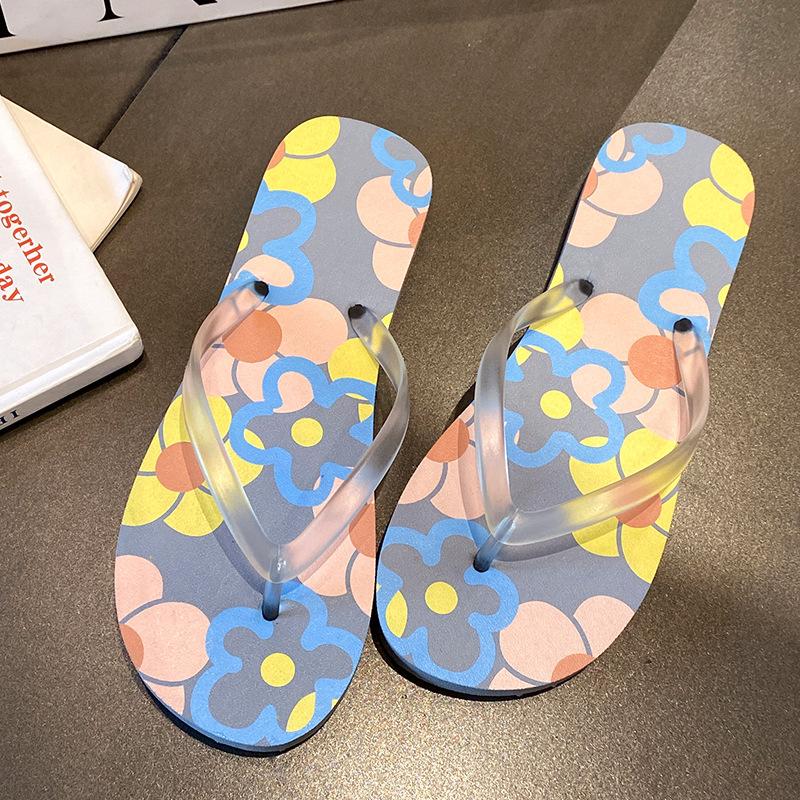 Summer Flip Flops Sandals Seaside Vacation And Leisure Slippers Non Slip Splint Girls Wear Outside The Beach