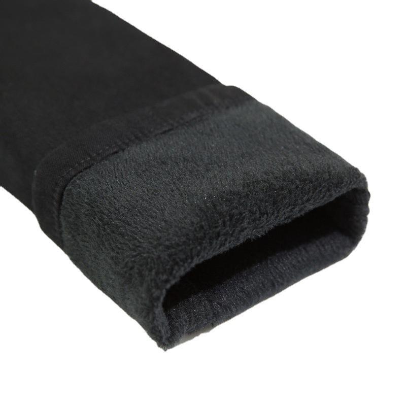 Women's High Waist Slim Velvet Denim Jeans - Loose Fit, Elastic, Versatile Straight Leg, Autumn/Winter 2021 Style.