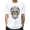 Hot Sale Cool Skull Graphic Tee Polyester Loose Streetwear Soft Comfort Casual Short Sleeve Summer Unisexs Daily Shirts