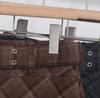 Women's High Waist Plaid Wool Skirt with Belt - Winter A-line Hip-Hugging Short Skirt