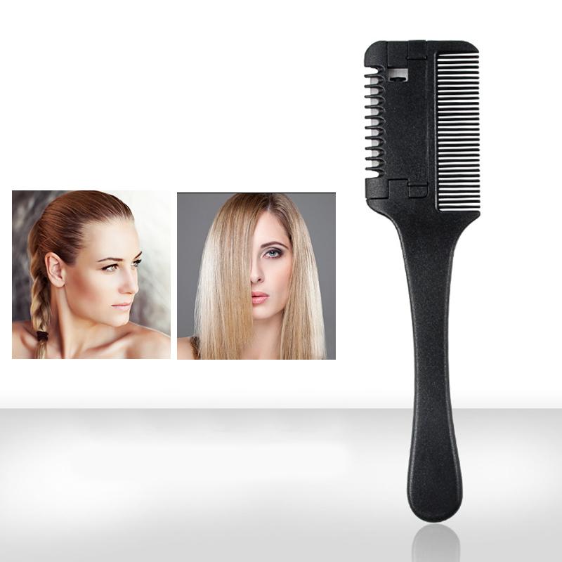 1 Stück Haarschneidekamm Haarbürsten mit Rasierklingen Haartrimmer Schneideausdünnungswerkzeuge Friseursalon Friseursalon Stylingwerkzeug Kamm