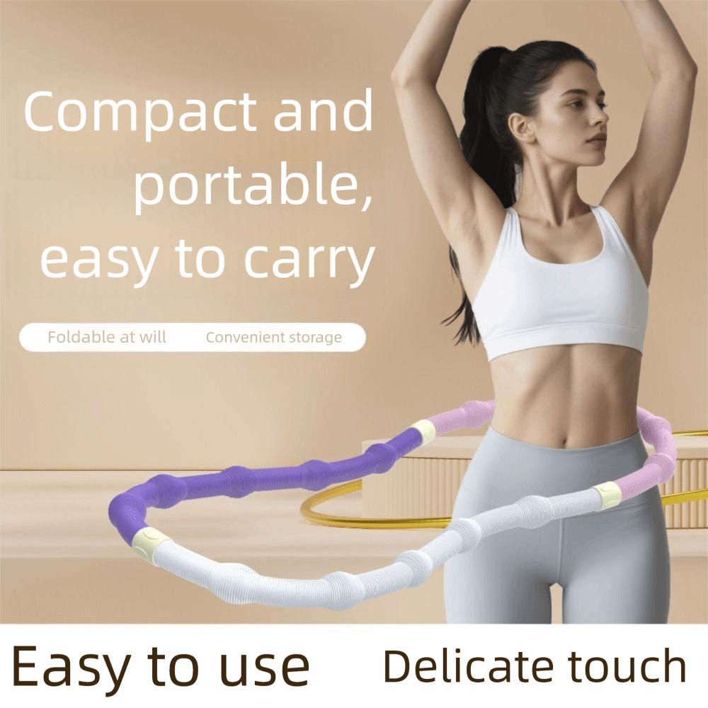 Foldable Yoga Spring Circle Non-Waist Injuring Yoga Circle Soft Spring Tube Yoga Circle  Exercise