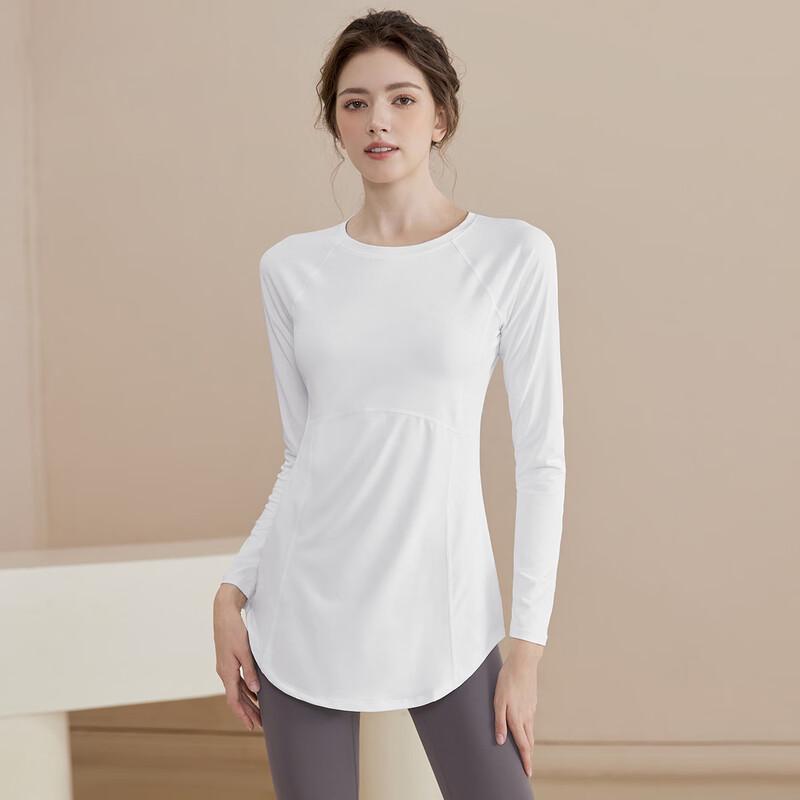 Top da Yoga e Fitness da Donna a Manica Lunga Slim-Fit