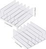 5 Grids Office Document Transparent Acrylic Student Book Rack Plastic Record Rack Desktop Eye Shadow Palette Powder Storage Box