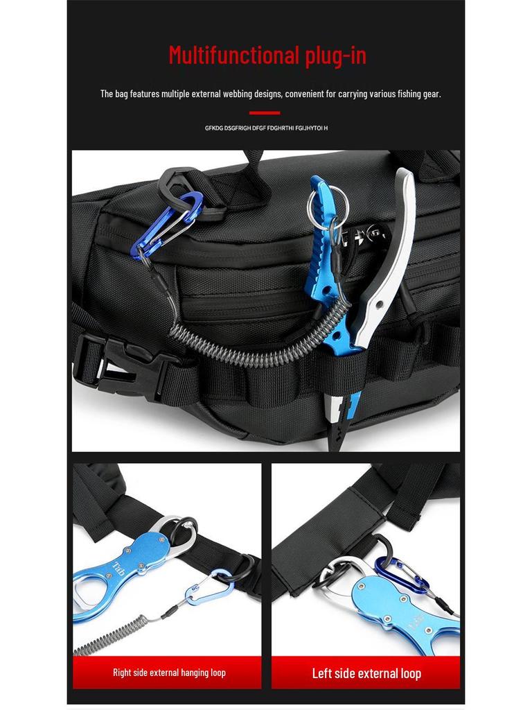 Men's Multi-Functional Outdoor Hiking Chest and Waist Bag - Fitness Sports Crossbody