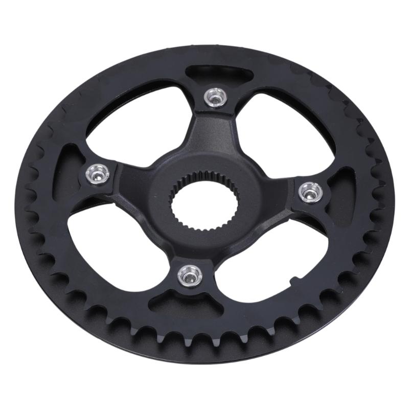 Middle Motor Chain Wheel Chainring 42T Sprocket Aluminum Alloy Chainring Electric Bicycles Chainwheel with Cover Enduring