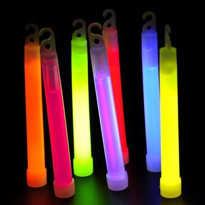 1PC 6IN Fluorescence Stick With Hook Outdoor Camping Concert Atmosphere Glow Stick