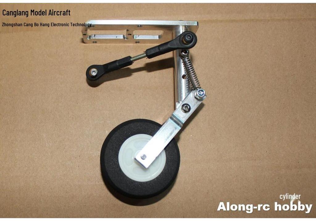 Cang Lang Remote Control Aircraft DIY Parts: Servo Kneeling Shock Absorber with Front/Rear Wheels and Steering Landing Gear Set