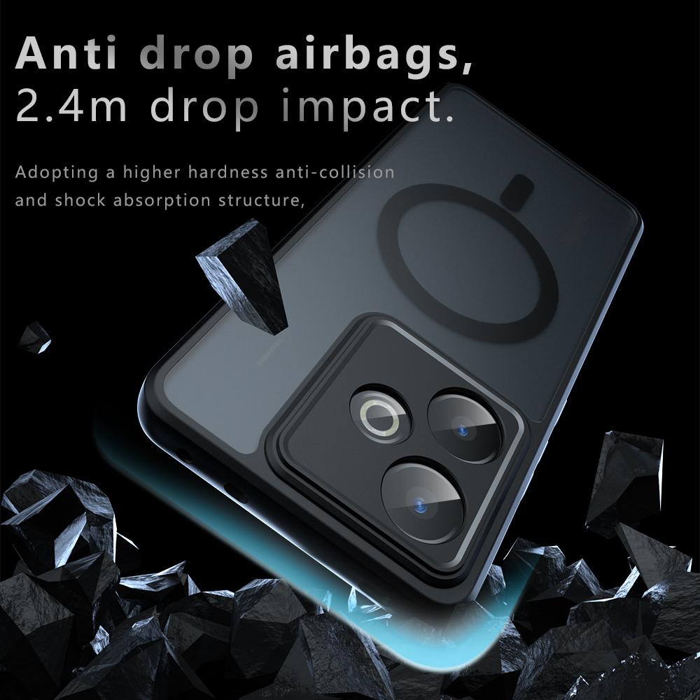 For Magsafe Magnetic Wireless Charging Case For Realme GT 7 GT7 GT7T RealmeGT7 5G Shockproof Matte Back Cover Coque