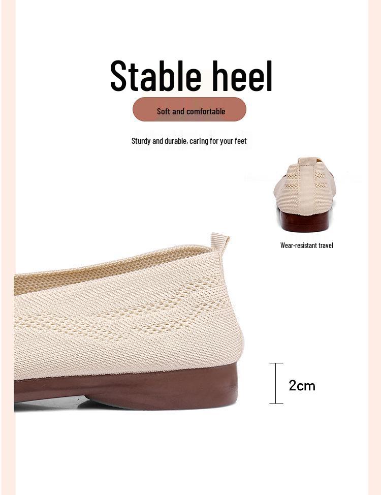 2025 Women's Soft-Soled Non-Slip Flat Shoes for Middle-Aged & Elderly