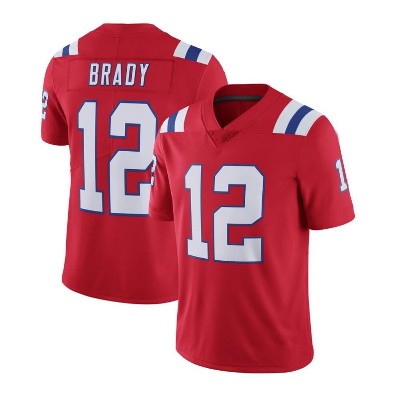 Embroidered Football Jersey - Patriots 10 Maye 12 Brady Men Women Adult Sports Uniform
