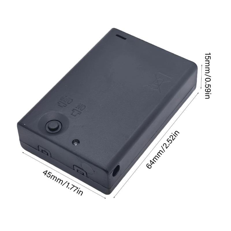 Battery Protective Cover for 3pcs 2A Battery Holder Leakage Prevention Anti Short Circuit Design Reliabled Power Storage