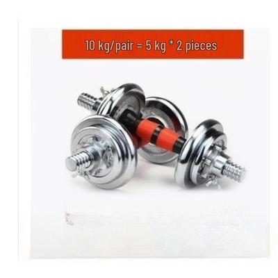 Electroplated Dumbbell Barbell Set