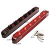 Billiard Cue Stick Rack Professional Solid Wood Holder Organizer Wall Mount for Snooker Ball Arm 6 Cues Holder Billiard