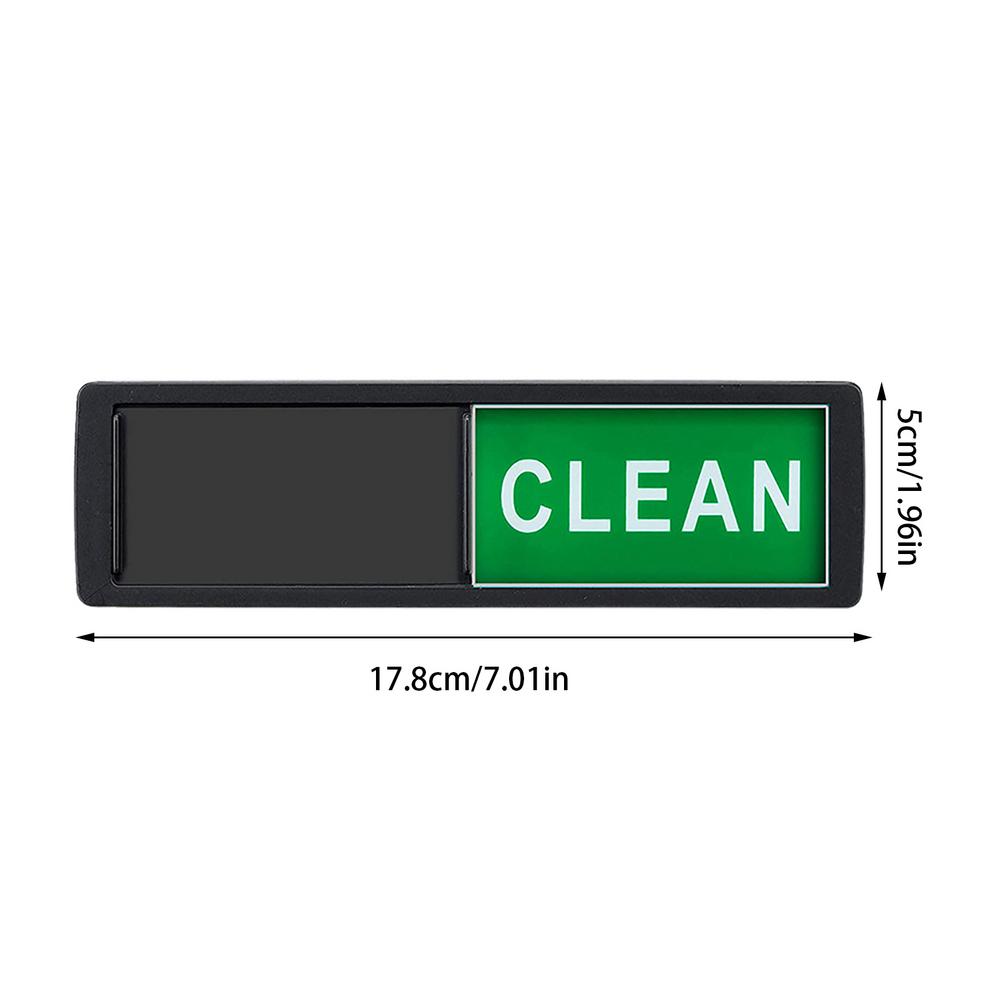 1pc Dishwasher Magnet Clean Dirty Sign Indicator, Stylish Universal Kitchen Dishwasher Refrigerator Magnet чёрный
