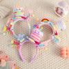 Birthday Atmosphere Girls Headband Party Supplies Colored Torsion Bar Hair Accessory Creative Hair Hoop Pography Props