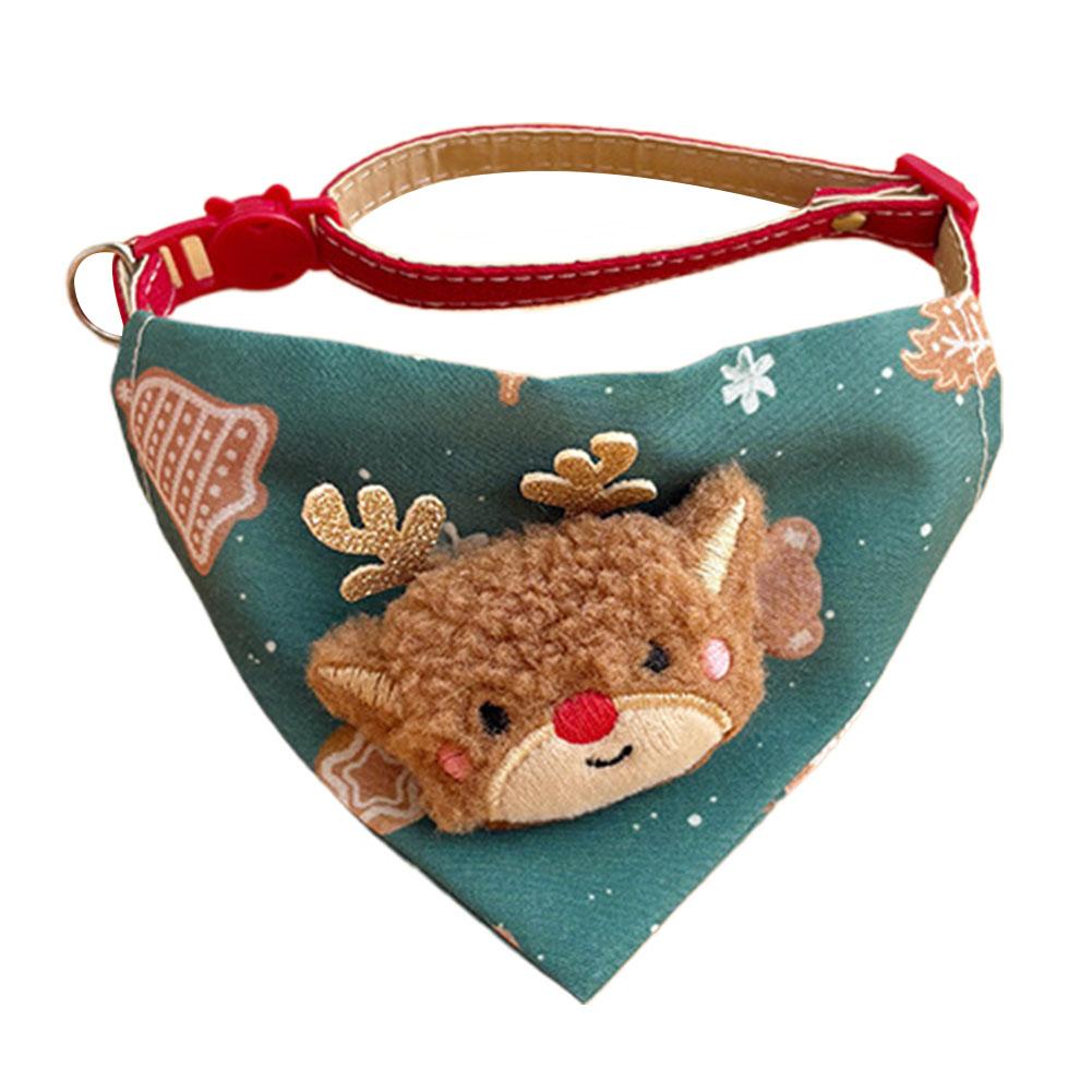 Christmas Pet Scarf Adjustable Triangle Bib Neckerchief Dog Cat Saliva Towel Fashionable Pet Decor Supplies