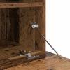 Wall Mounted TV Cabinet with LED Lighting Reclaimed Wood Look 100 x 30 x 40 cm Particleboard
