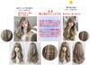 M Grande Basic Line Wig [Supervised by a Top Stylist] 6-Piece Set for Women, Long, Natural-Looking Wig with a Slimming Effect (Light Greige LCa DY29A)