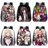 Sac à dos imprimé anime Danganronpa Imperméable Grande capacité Léger Portable Parfait pour l'école et les voyages