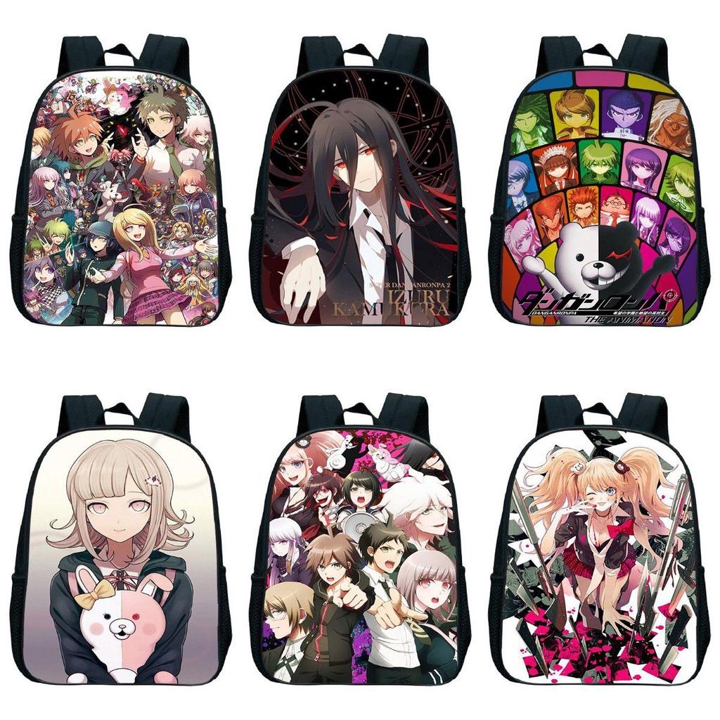 Sac à dos imprimé anime Danganronpa Imperméable Grande capacité Léger Portable Parfait pour l'école et les voyages