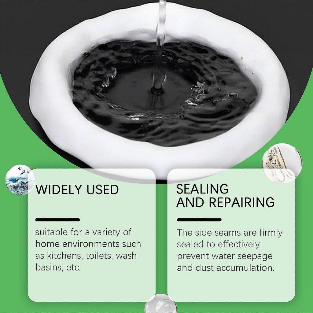Waterproof Mold-Proof Quick-Drying Sealant for Kitchen & Bathroom Gaps, Leak Repair, 2472h Cure