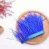1Meter Real Pink Ostrich Feather Fringe 8-10CM Fluffy Feather Tassel Trim for Clothing Sewing DIY Dress Decoration Accessories