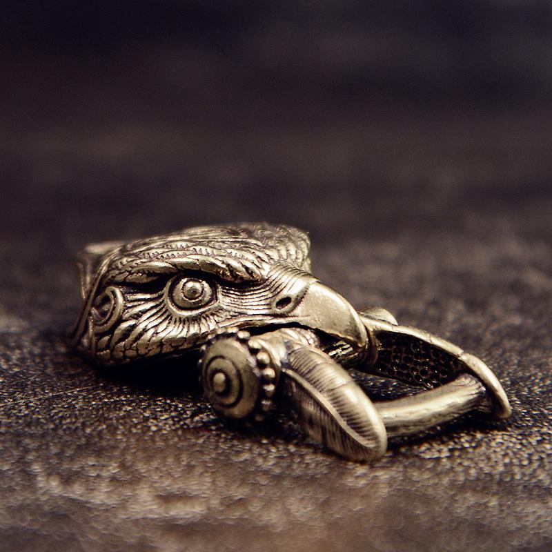 Eagle Head Leopard Head Brass Buckle Edc Outdoor Diy Woven Paracord Survival Bracelets Supplies Accessories