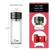 XINUO Double Wall Tea Infuser Glass Bottle XN-7100