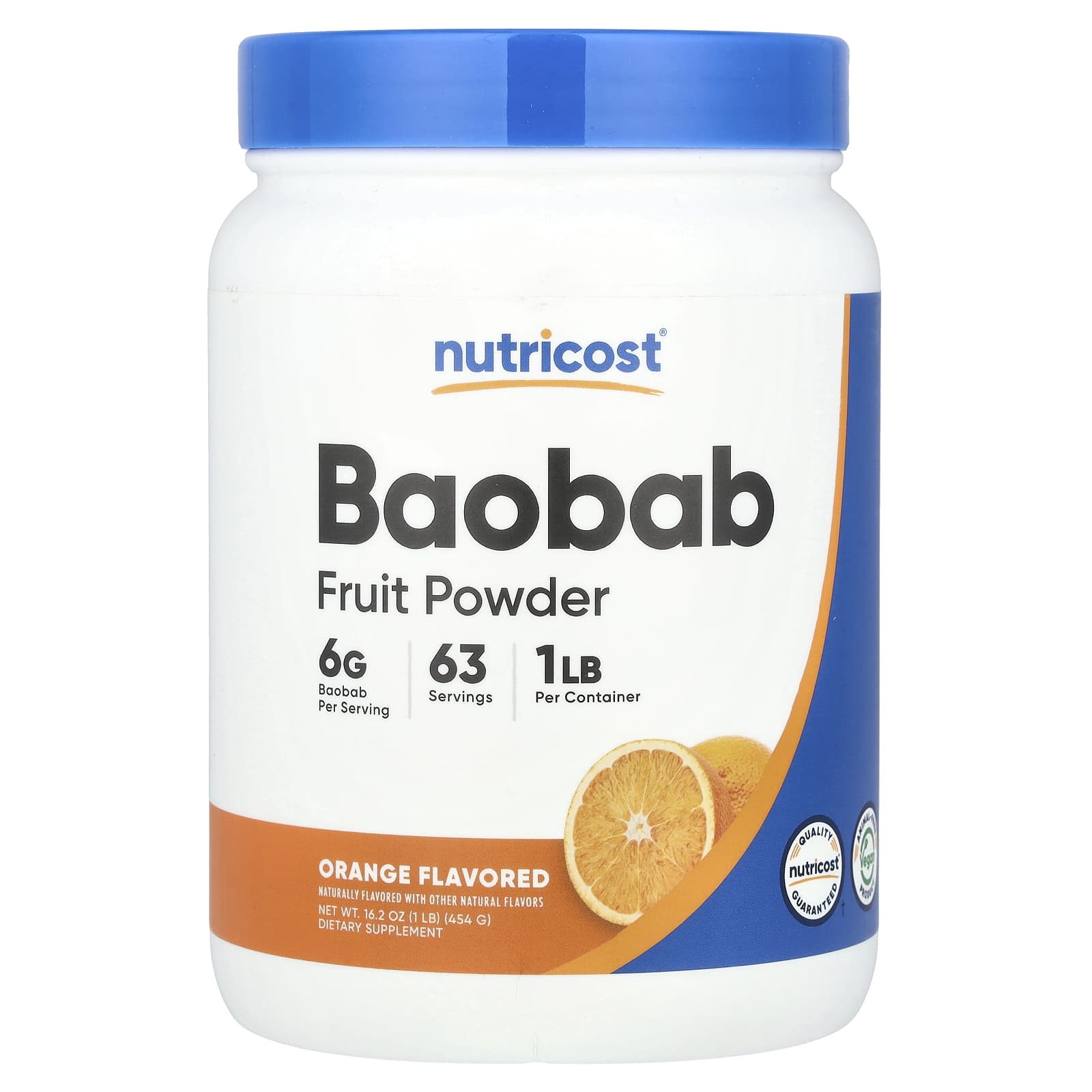 

Baobab Fruit Powder, Orange, 454G(1Lb)
