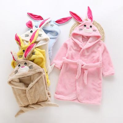Kinder Herbst Winter Bademantel Baby Junge Mädchen Flanell Nachtkleid Cartoon Tier Pyjamas Langarm Mit Kapuze Kinder Nachtwäsche