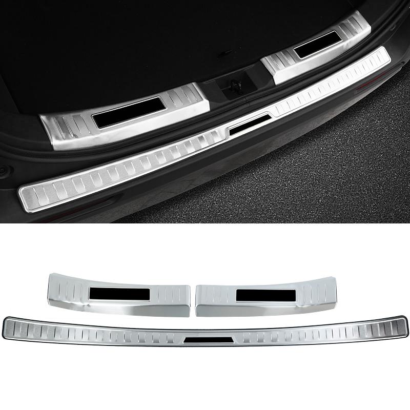 For Toyota RAV4 XA50 2019-2021 2022 2023 2024 Hybrid Stainless Car Rear Bumper Foot Plate Trunk Door Sill Guard Pedals Cover