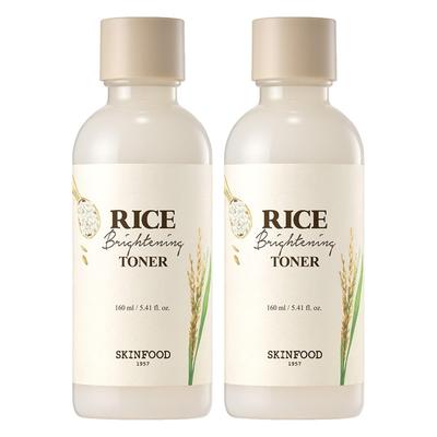 Rice Daily Brightening Toner 160ml (2-Pack) - Hydrating & Illuminating Facial Toner - Radiant Korean Skincare Bundle