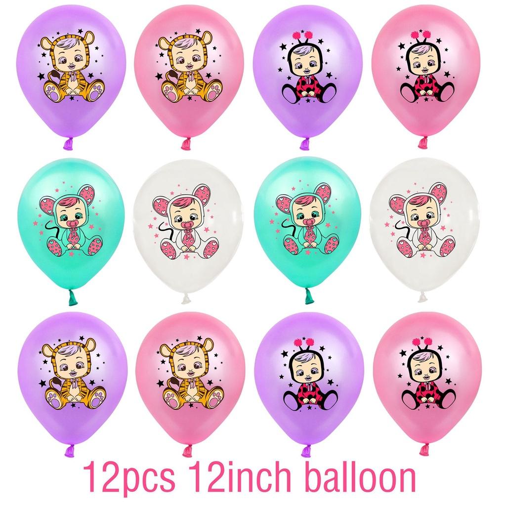 Birthday Theme Party Banner Cake Topper Balloon Baby Gift