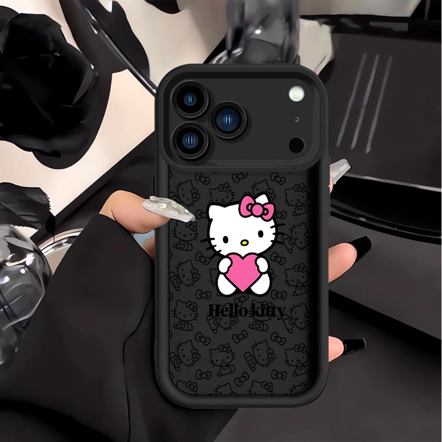 Case for Apple iPhone 17 Pro Max 16e 16 15 11 13 Mini XR Air XS 12 14 Plus Phone Cover Sanrio Cartoon Hello Kitty