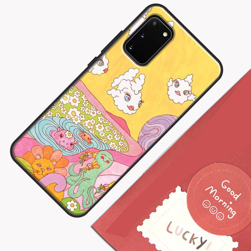 Cute Indie Hippie Case For Samsung Galaxy S22 S21 S23 Ultra Note 20 S8 S9 S10 Note 10 Plus S20 FE Back Cover