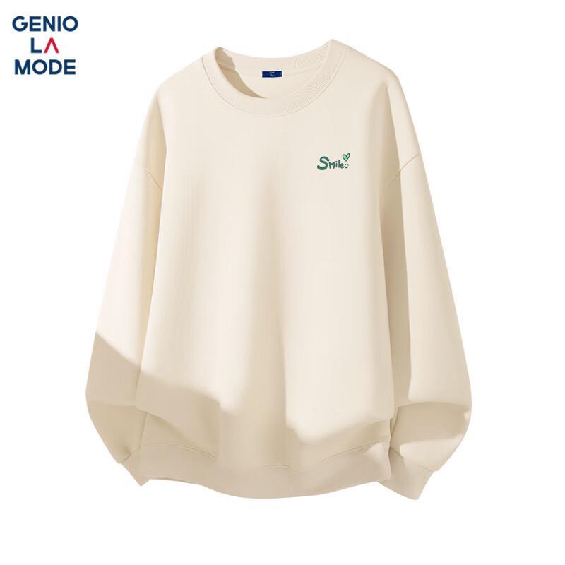 GENIOLAMODE Men's Autumn Print Round Neck Sweatshirt
