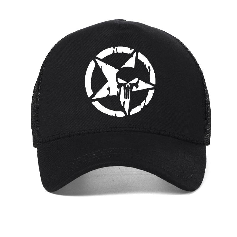 New Mesh breathable hat men Punisher Baseball Cap outdoor Fishing Caps Men Outdoor Oscar Mike Freedom Edition Army Casquette Hat
