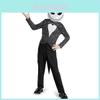 Jack Skellington Cosplay Kostüm Halloween Party Outfit für Jungen