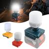 LED Work Lights with LED Bulb, 12W 1300lm Protable LED FloodLight for 18V Battery 6500K Cordless Flashlight for Outdoors