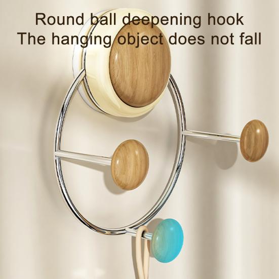 Wall Hook with Suction Cup Load-Bearing Non-Slip Wall Hanger No Drilling Reusable Wall Storage Organizer for