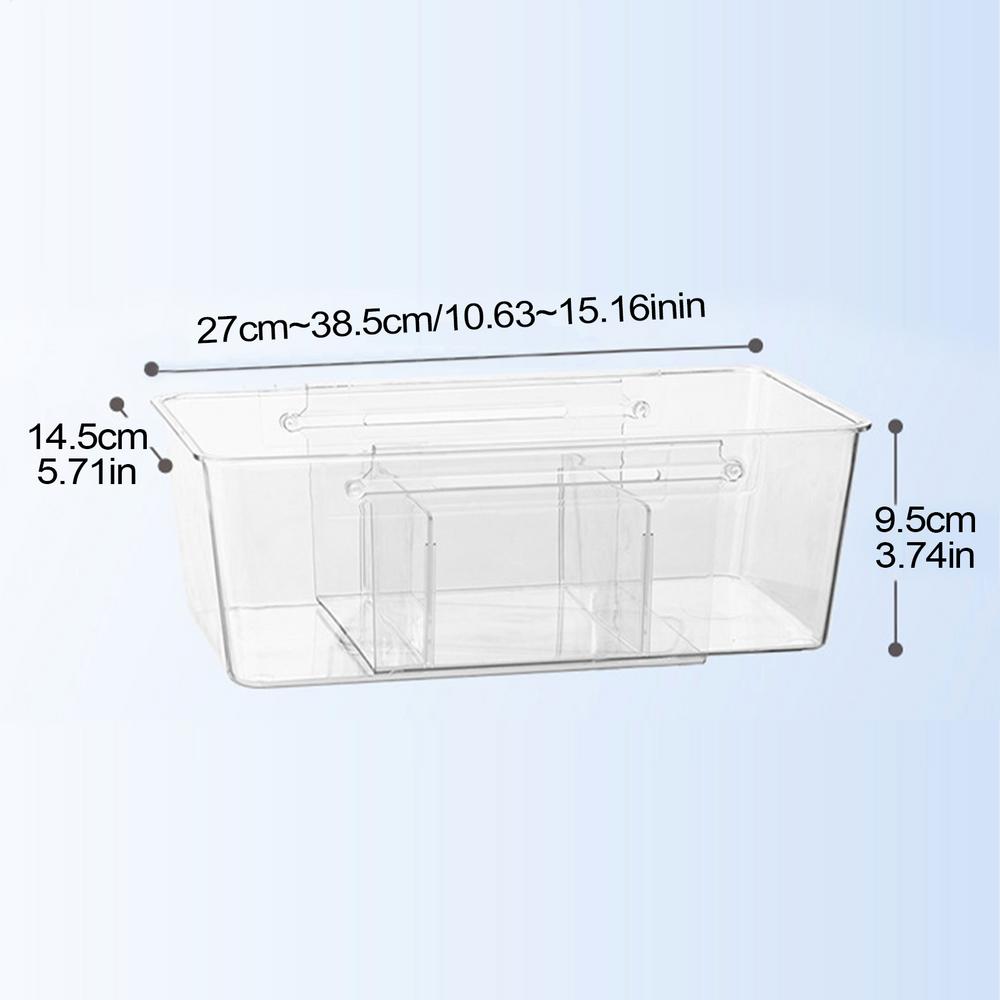 Cutlery Organizer Daily Drawer Divider Tray Rectangle Easy Clean Home Kitchen Spoon Fork Separation Box Home Storage Accessories