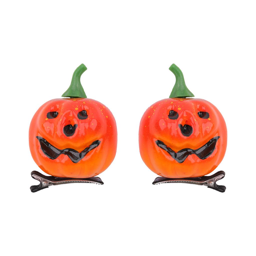 Halloween Decorative Pumpkin Hair Clip For Costume Party And Creative Headwear