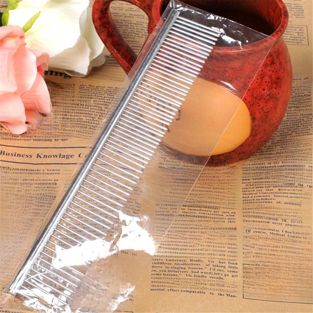 Chrome-Plated Detangling Dog Comb for Golden Retriever & Schnauzer