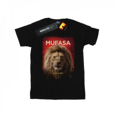 Womens/Ladies The Lion King Movie Mufasa Poster Cotton Boyfriend T-Shirt