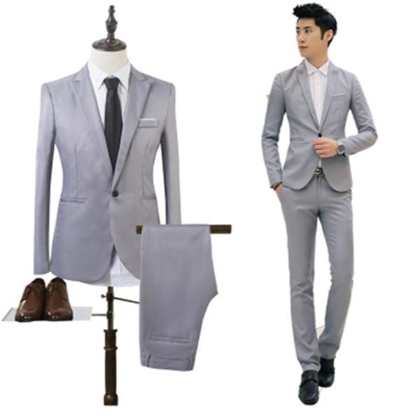 Men's Suit Jacket Two-piece Suit Groom Groomsman Casual Wedding Suit Business Suit