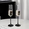 ZISIZ European Style Red Stem Champagne Glass
