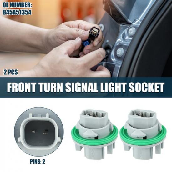 2 шт. Разъем переднего указателя поворота для Mazda 3 2014-2018 2 P № B45A51354