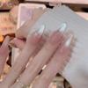 Light-Chasing Cat Eye Handmade Medium-Long Nude Nail Art Stickers